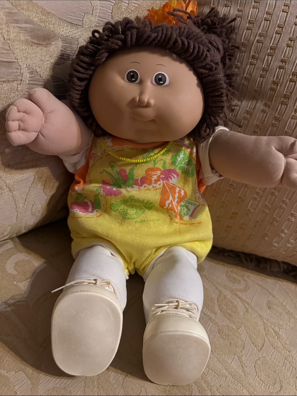 Vtg 1984 Coleco Cabbage Patch Kids Preemie Doll Mold 4 Garden preloved